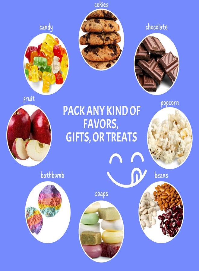 FUNSTITUTION Clear Treat Bags (200 pack) - 5x7 Clear Plastic Gift Bags with 4” Twist Ties 3 Mix Colors - BPA-free for Packaging - For Wedding, Cakes, Pops, Gift - Image 5